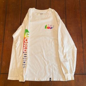 Huf Worldwide long sleeve Rainbow logo long sleeve